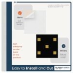 BUBOS 6-Pack Large Acoustic Panels - 72x48 Inches Soundproof Wall Panels with Decorative Wood Grain Design, Self-Adhesive for Studio, Office, and Home, Log Color - Image 6