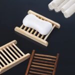 Ru S Bamboo Soap Holder Set – 10 Piece Wooden Bathroom Accessories for Shower & Bathtub - Image 4