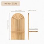 Set of 2 Walasis Boho Wall Candle Holders - Natural Modern Minimalist Mid-Century Decor for Living Room, Bathroom, Nursery, or Bedroom - Under $70 - Image 3