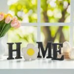 Glitzhome Interchangeable Wooden Home Table Signs with 13 Seasonal Icons for Holiday Decor - HOME Letter Sign Set - Image 3