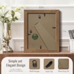 3-Pack VCK 8.5x11 Picture Frames in Brown Walnut Wood Grain - Table & Wall Display for Home Gallery Under $70 - Image 3