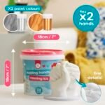 Couples Hand Casting Kit - Hand Sculpture Molding Set with Base & Paints, Ideal for Weddings, Anniversaries, Valentine's Day & Father's Day Gifts! - Image 2