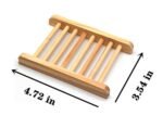 Ru S Bamboo Soap Holder Set – 10 Piece Wooden Bathroom Accessories for Shower & Bathtub - Image 2