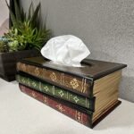 Retro Wooden Tissue Box Cover - Antique Rectangular Dispenser for Home, Office, and Car Decor - Image 5