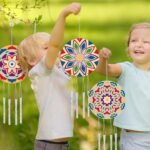 Silipull 24-Set DIY Mandala Wind Chimes for Kids – Unfinished Wooden Coloring Ornaments for Parties, School, and Home Gifts (Under $70) - Image 6