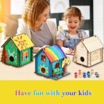 3-Piece DIY Birdhouse Craft Kit for Kids Aged 8-12 | Fun Wooden Arts & Crafts to Build and Paint | Perfect Summer Outdoor Activity Gift for Boys and Girls under $70 - Image 7