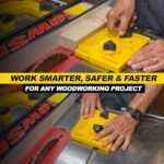 Magswitch Woodworking Starter Kit: Featherboard, Push Block & Magnetic Clamp for Table Saw, Router, Jointer & Band Saw – Yellow - Image 6