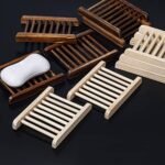 Ru S Bamboo Soap Holder Set – 10 Piece Wooden Bathroom Accessories for Shower & Bathtub - Image 6