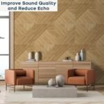 BUBOS 6-Pack Large Acoustic Panels - 72x48 Inches Soundproof Wall Panels with Decorative Wood Grain Design, Self-Adhesive for Studio, Office, and Home, Log Color - Image 5