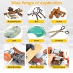 Mornajina Mini Belt Sander for Knife Making - 15° Electric Bench Sander with 7 Adjustable Speeds, Ideal for DIY Metal & Wood Knife Sharpening and Polishing - Image 7