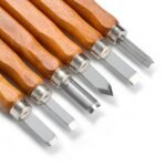 TIMESETL 17-Piece Small Wood Carving Set: 12 SK2 Carbon Steel Tools, 4 Whetstones & 1 Storage Case for DIY Beginners - Includes Safety Caps - Image 5