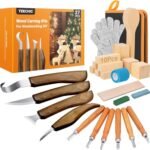 Wood Carving Kit Whittling Kit: 27pcs Wood Carving Tools Set with 4PCS Wood Carving Knives & 6PCS Detail Knive - Woodworking Tools Gift with Basswood Blocks Hobby for Beginners Adults Kids