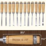 12-Piece Wooden Carving Chisel Set - Complete Woodworking Tools with Leather Pouch, Ideal for Beginner and Professional Carvers, Priced Under $70 - Image 2