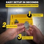 Magswitch Woodworking Starter Kit: Featherboard, Push Block & Magnetic Clamp for Table Saw, Router, Jointer & Band Saw – Yellow - Image 5