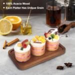 Rectangular Acacia Wood Serving Platters - Charcuterie & Cheese Boards, Appetizer Trays, and Snack Plates - Perfect Home Decor for Desserts and More (Under $70) - Image 3