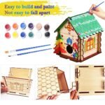 3-Piece DIY Birdhouse Craft Kit for Kids Aged 8-12 | Fun Wooden Arts & Crafts to Build and Paint | Perfect Summer Outdoor Activity Gift for Boys and Girls under $70 - Image 4