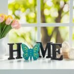 Glitzhome Interchangeable Wooden Home Table Signs with 13 Seasonal Icons for Holiday Decor - HOME Letter Sign Set - Image 4