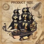 ROKR 3D Wooden Puzzles for Adults: Seahorse Barque Model Kit, 603-Piece Puzzle for Teens and Adults – Perfect Gift for Boys and Men Under $70 - Image 6