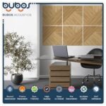 BUBOS 6-Pack Large Acoustic Panels - 72x48 Inches Soundproof Wall Panels with Decorative Wood Grain Design, Self-Adhesive for Studio, Office, and Home, Log Color - Image 4