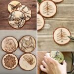 LESUMI 20-Piece Unfinished Natural Wood Slices with Bark - 3.5-4 Inch Craft Kit for DIY Kids' Arts, Coasters, Christmas Ornaments, and Rustic Wedding Decor - Under $70 - Image 5