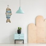 Qunclay Beach Wall Decor - Coastal Fish Sign: "My Happy Place" Hanging Decor for Bathroom & Bedroom - Wooden Beach Decorations under $70 - Image 7