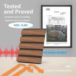 Art3d 2 Wood Slat Acoustic Panels for Walls & Ceilings – 3D Fluted Sound Absorbing Panels in Walnut Finish - Image 3
