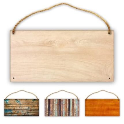 Asudfjgh Personalized Wood Plaques Door Sign, Custom Decor Hanging on Home Garden Bar Wall, Upload Any Picture Text Logo Name, rectangle, 11.8"x5.9"