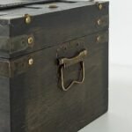 Set of 2 SLPR Alexander Wooden Boxes with Hinged Lids - Decorative Antique Style Trunks for Storage and Keepsakes - Image 8