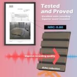 Art3d 2-Pack 108" x 12" Acoustic Wood Wall Panels - Soundproof Slat Design for Living Room & Bedroom - 3D Fluted Walnut Decor - Image 4