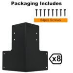 8-Piece Heavy Duty Steel Workbench Bracket Kit for DIY Projects - Image 2