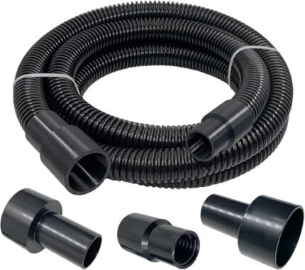 16.4 Ft Dust Collection Hose Kit with 5 Fittings Ultimatefor Woodworking Power Tools,Home Use and Wet/Dry Shop Vacuums