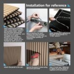 Art3d 2-Pack 108" x 12" Acoustic Wood Wall Panels - Soundproof Slat Design for Living Room & Bedroom - 3D Fluted Walnut Decor - Image 9