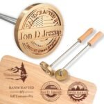 Terwex Branding Iron for Wood - Custom Wood Branding Iron - Durable Wood Burning Stamp Letter Stamp - Metal Logo Stamp for Leather Food - Wedding Handmade Lover Personalized Gifts - Woodworking Tools