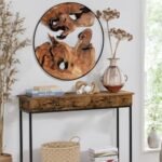 WELLAND Cedar Wood Wall decoration Ornaments, 16" L x 16" W x 1" H Hanging Decoration, irregular shape décor for Home Office, Living Room, Bedroom, Entryway, Bathroom