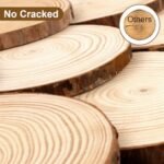 Philorn Wooden Centerpiece Circles - 6 Pack (6.3-7 inch) Unfinished Wood Slices for Wedding Decor and DIY Crafts - Image 4