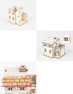 Youngmodeler Mini Brick Wooden House Kit - DIY Assembly for Creative Minds - Image 5