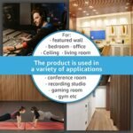 Art3d 2 Wood Slat Acoustic Panels for Walls & Ceilings – 3D Fluted Sound Absorbing Panels in Walnut Finish - Image 7