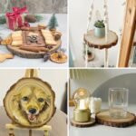 Philorn Wooden Centerpiece Circles - 6 Pack (6.3-7 inch) Unfinished Wood Slices for Wedding Decor and DIY Crafts - Image 7