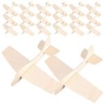 Toddmomy 20Pcs Wooden Model Airplane, Wood Planes DIY Balsa Wood Airplane Kits Wooden Toy Plane Handicraft Plane for Birthday Carnival Party Favors