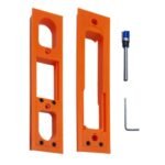 Jamb Hinge Jig – Router Template for Hinges, Lightweight Woodworking Fixture | Anti-Slip Mounting Jig Kit for Beginner Garage Repair, Carpentry Installation, Exterior Interior Frame