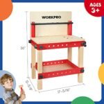 WORKPRO Kids Wooden Workbench Kit – Creative Building Toy Set for Toddlers 3+ - Perfect Educational Gift - Image 2