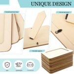 RYKOMO 12-Pack DIY Unfinished Wooden Photo Frames - 4x6" Standing Frames for Crafts, Painting, Birthdays, and Weddings - Image 4