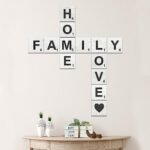 Rustic Farmhouse Crossword Wall Decor by TenXVI Designs - Modern Family Sign for Living Room, Perfect for Country Homes - 5"x5" - Image 6