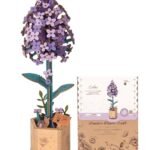 Wowood 3D Flower Wooden Puzzles for Adults-Lilac, DIY Wooden Flowers Model Kit Building Set Crafts for Adults to Build, Botanical Collection/Ideal Creative Gift Ideas/Housewarming (154PCS)