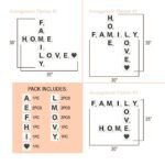 Rustic Farmhouse Crossword Wall Decor by TenXVI Designs - Modern Family Sign for Living Room, Perfect for Country Homes - 5"x5" - Image 4