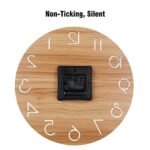 LAIGOO 12" Silent Quartz Wall Clock - Modern Battery-Operated Decor for Any Room - Image 3
