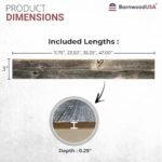 BARNWOODUSA Reclaimed Wood Shiplap Panels - Rustic Gray Wall Paneling (100 Sq Ft) - Image 3