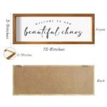 Rustic Country Welcome Home Sign – Decorative Wooden Frame for Front Door, Housewarming Gift, Farmhouse Wall Decor for Entryway, Living Room, Bedroom, or Kitchen – $70 or Less - Image 2