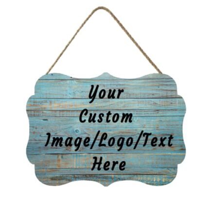 Personalized Custom Door Sign Wall Decor Wood Sign Personalized Welcome Sign for Door Office Shop Courtyard Home Decor Sign Gift 11.2*8 Inch