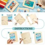 RYKOMO 12-Pack DIY Unfinished Wooden Photo Frames - 4x6" Standing Frames for Crafts, Painting, Birthdays, and Weddings - Image 5
